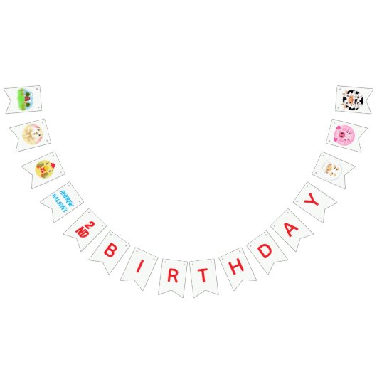 Party Animals Ready to Play Balls Rustic Farm Vlaggetjes (Alle)