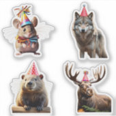 Party Animals Stickers (Voorkant)
