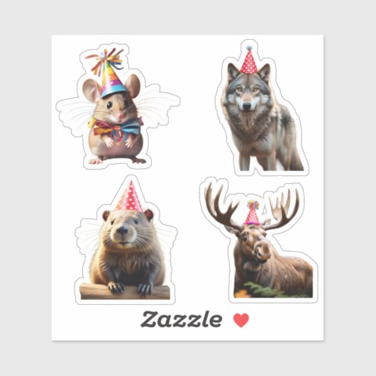 Party Animals Stickers (Vel)