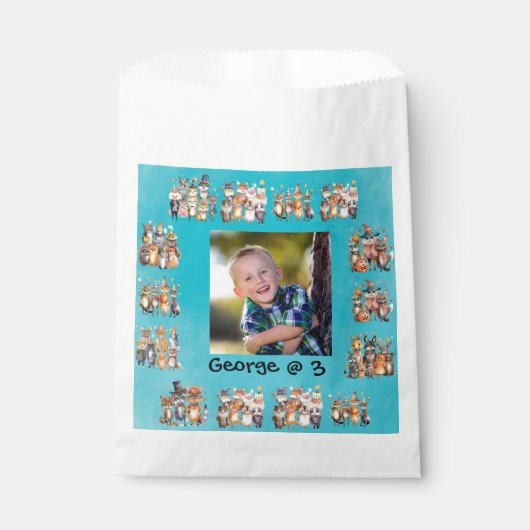 Party Animals Thema Halloween Kids Verjaardag Bedankzakje (Voorkant)