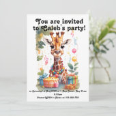 Party Animals Uitnodiging (Staand voorkant)