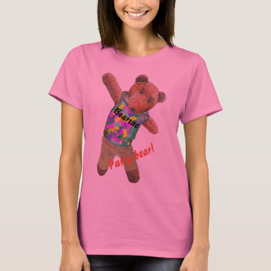 Party beer Bearsac T-Shirt (Voorkant)