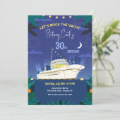 Party Boat Uitnodiging (Staand voorkant)