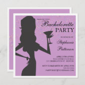 Party Bride Cocktail Bachelorette Kaart (Voorkant / Achterkant)