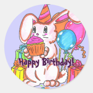 Party Bunny Stickers