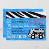 Party Bus Bachelorette Party Bash Kaart (Voorkant / Achterkant)