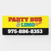 Party Bus en Limo verhuur banner (Horizontaal)