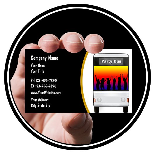 Party Bus Verhuur Visitekaartje
