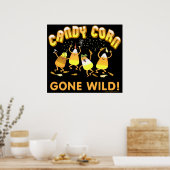 Party Candy Corn Halloween Poster (Keuken)