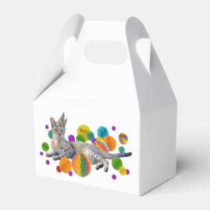 Party Cat Favor Box Bedankdoosjes