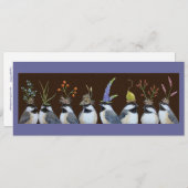 Party Chickadees flat card Kaart (Voorkant / Achterkant)