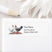 Party Chickens Return Address Labels (Insitu)