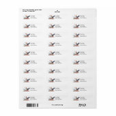 Party Chickens Return Address Labels (Full Sheet)