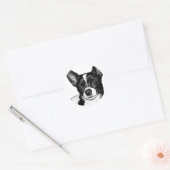 Party Chihuahua Ronde Sticker (Envelop)