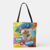 party chipmunk in sombrero draagtas (Achterkant)