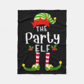 Party Christmas Elf Matching Pajama X-mas Party  Fleece Deken (Voorkant)
