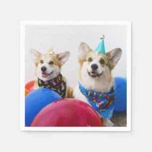 Party Corgis Paper Napkins Servet