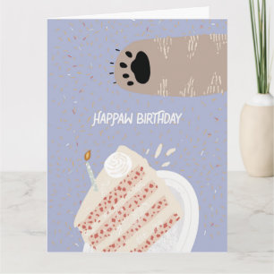 Party Crasher Birthday Cat Folded Wenskaart Kaart