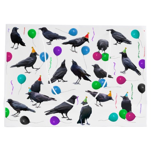 Party Crows Gift Bag Groot Cadeauzakje (Achterkant)