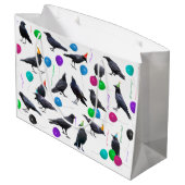 Party Crows Gift Bag Groot Cadeauzakje (Achterkant Gekanteld)