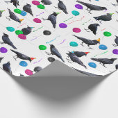 party crows wrapping paper cadeaupapier (Hoek)