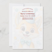 Party Cute Animal Birthday Invitation Fox (Dos)