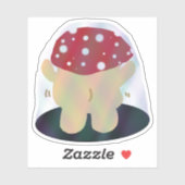 Party Dancing Mushroom Sticker (Vel)