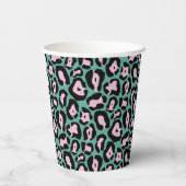 Party Dier Cheetah Print Papier Cup Papieren Bekers (Achterkant)
