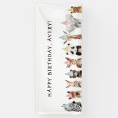 Party Dieren Kinderen Verjaardag Spandoek (Verticaal)