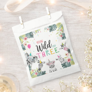 Party Dieren Safari Meisje Jong Wild en Drie Bedankzakje