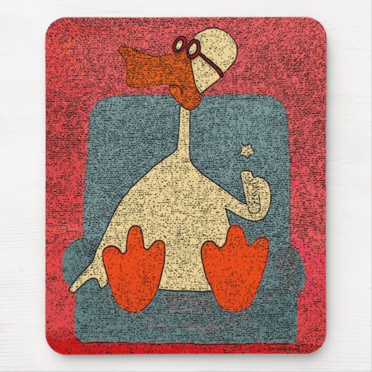Party Duck Mousepad Muismat (Voorkant)