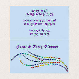 Party Event Celebration planner business organizer Visitekaartjes