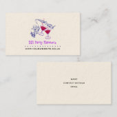 Party/Event Planner Visitekaartje (Voorkant / Achterkant)