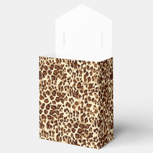 Party Favor Box-Leopard Print Bedankdoosjes (Geopend)