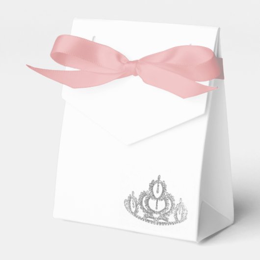 Party Favor Box Pageant Tiara Bedankdoosjes (Voorkant Zijde)