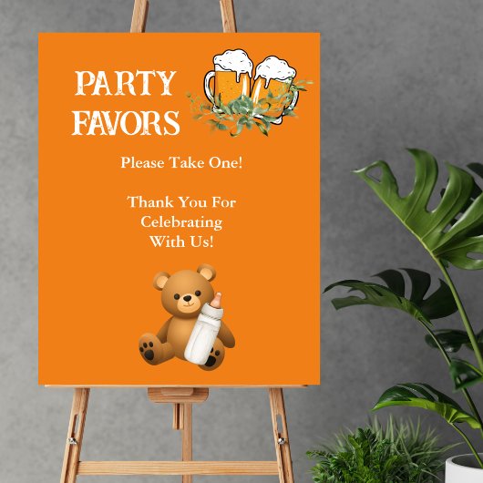 Party Favor Take One a baby is brouwthema Poster
