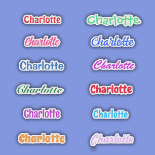 Party Favoriet Naam Waterdicht Sticker