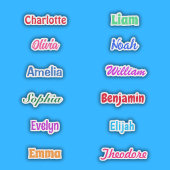 Party Favoriet Naam Waterdicht Sticker