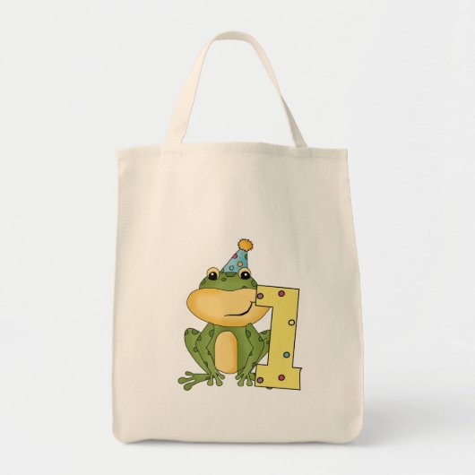 Party Frog 1e verjaardag T-shirts en geschenken Tote Bag (Voorkant)