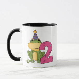 Party Frog 2e verjaardag T-shirts en geschenken Mok