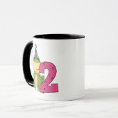 Party Frog 2e verjaardag T-shirts en geschenken Mok (Voorkant links)