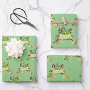 Party Frog inpakpapier