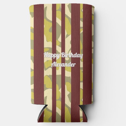 Party Fun Abstract Camo Stripe Pattern (Voorkant)