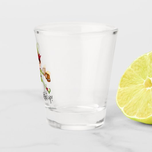 Party Funny Kerstmis Elf Shot Glas (Rechts)