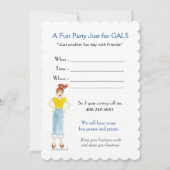 Party Gals Uitnodiging (Achterkant)