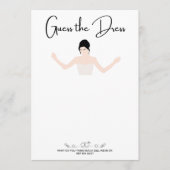 Party games schets de jurk kaart (Voorkant)