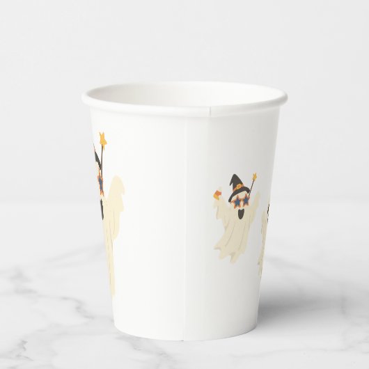 Party Ghost - Leuke Halloween-vibes Papieren Bekers (Rechts)