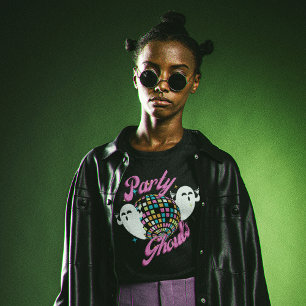 Party Ghouls Retro Halloween Ghosts T-shirt