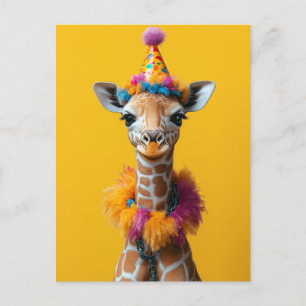 Party Giraffe Extravaganza Briefkaart