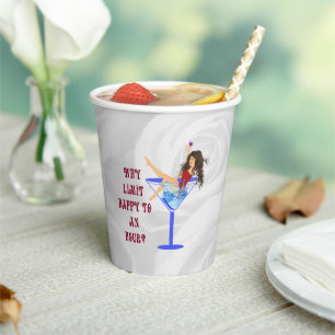 Party Girl Paper Cup Papieren Bekers